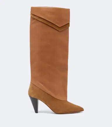 Isabel Marant Lezra suede and leather knee-high boots | Thumbnail 3 Isabel Marant Lezra suede and leather knee-high boots | Thumbnail 3