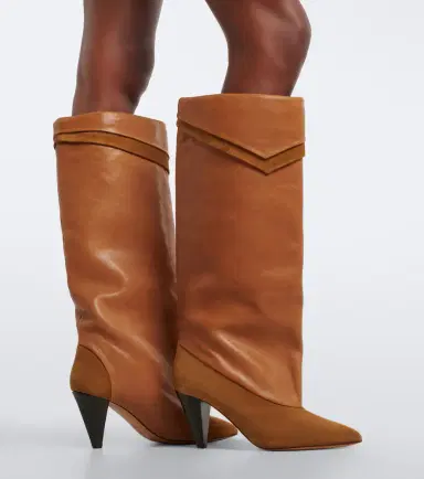 Isabel Marant Lezra suede and leather knee-high boots | Thumbnail 5 Isabel Marant Lezra suede and leather knee-high boots | Thumbnail 5
