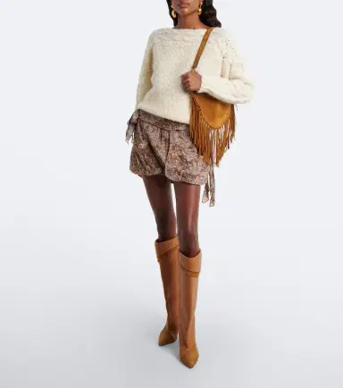 Isabel Marant Lezra suede and leather knee-high boots | Thumbnail 6 Isabel Marant Lezra suede and leather knee-high boots | Thumbnail 6