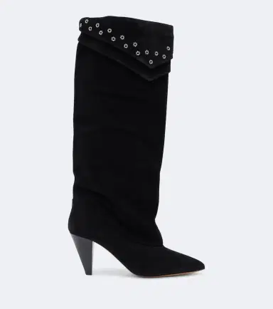 Isabel Marant Lezra embellished suede knee-high boots | Thumbnail 2 Isabel Marant Lezra embellished suede knee-high boots | Thumbnail 2