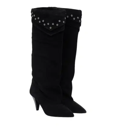 Isabel Marant Lezra embellished suede knee-high boots | Thumbnail 1 Isabel Marant Lezra embellished suede knee-high boots | Thumbnail 1
