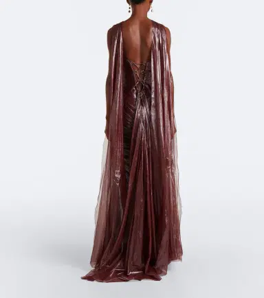 Maria Lucia Hohan Zephyra scarf-detail silk bustier gown | Thumbnail 3 Maria Lucia Hohan Zephyra scarf-detail silk bustier gown | Thumbnail 3