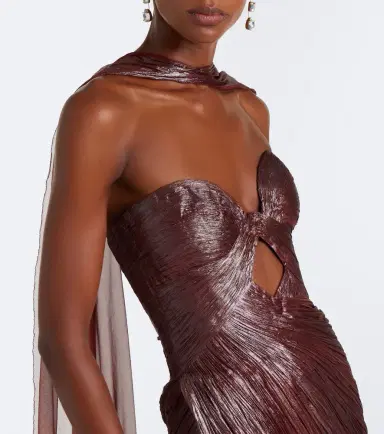 Maria Lucia Hohan Zephyra scarf-detail silk bustier gown | Thumbnail 4 Maria Lucia Hohan Zephyra scarf-detail silk bustier gown | Thumbnail 4