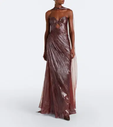 Maria Lucia Hohan Zephyra scarf-detail silk bustier gown | Thumbnail 5 Maria Lucia Hohan Zephyra scarf-detail silk bustier gown | Thumbnail 5