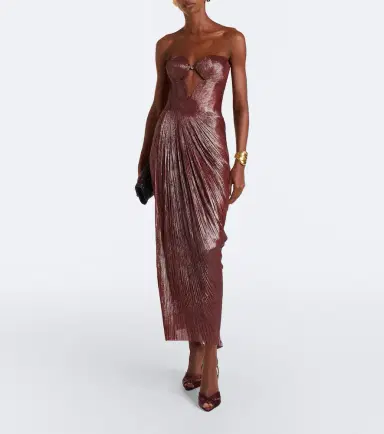 Maria Lucia Hohan Huda metallic corset gown | Thumbnail 2 Maria Lucia Hohan Huda metallic corset gown | Thumbnail 2