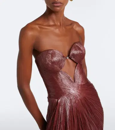 Maria Lucia Hohan Huda metallic corset gown | Thumbnail 3 Maria Lucia Hohan Huda metallic corset gown | Thumbnail 3