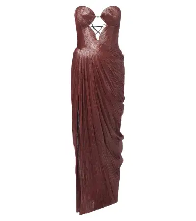Maria Lucia Hohan Huda metallic corset gown | Thumbnail 1 Maria Lucia Hohan Huda metallic corset gown | Thumbnail 1