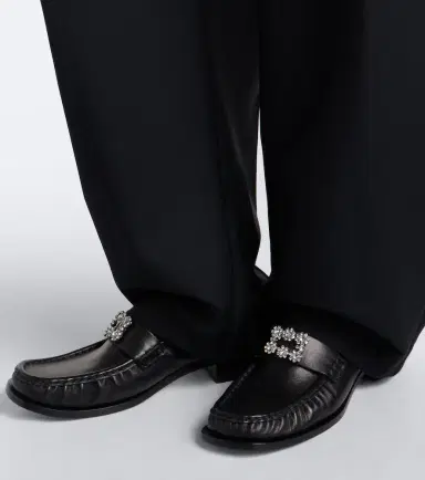 Roger Vivier Viv Moc embellished leather loafers | Thumbnail 6 Roger Vivier Viv Moc embellished leather loafers | Thumbnail 6