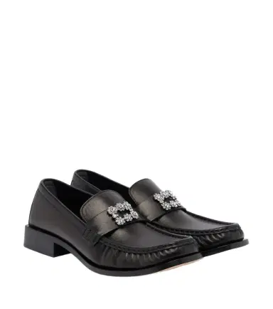 Roger Vivier Viv Moc embellished leather loafers | Thumbnail 1 Roger Vivier Viv Moc embellished leather loafers | Thumbnail 1