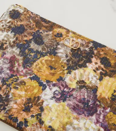 Valentino Garavani VLogo Small floral jacquard pouch | Thumbnail 2 Valentino Garavani VLogo Small floral jacquard pouch | Thumbnail 2