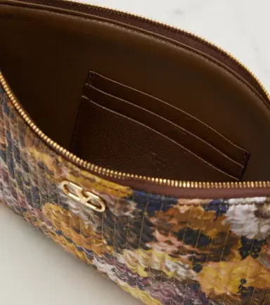 Valentino Garavani VLogo Small floral jacquard pouch | Thumbnail 4 Valentino Garavani VLogo Small floral jacquard pouch | Thumbnail 4