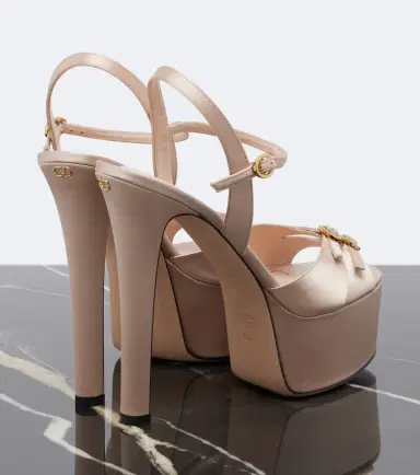 Valentino Garavani Crasher satin platform sandals | Thumbnail 4 Valentino Garavani Crasher satin platform sandals | Thumbnail 4