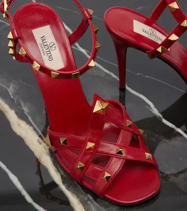 Valentino Garavani Studdy leather slingback sandals | Thumbnail 3 Valentino Garavani Studdy leather slingback sandals | Thumbnail 3