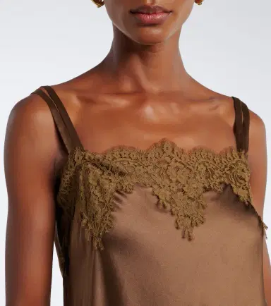 Dorothee Schumacher Sense of Shine lace-trimmed silk-blend camisole | Thumbnail 2 Dorothee Schumacher Sense of Shine lace-trimmed silk-blend camisole | Thumbnail 2