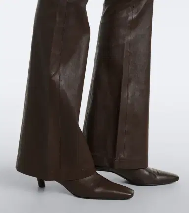 Vince Leather flared pants | Thumbnail 3 Vince Leather flared pants | Thumbnail 3