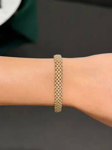 Wish Fine Jewelry 3.00ct Diamond 14K Gold Vintage Rope Bracelet | Thumbnail 3 Wish Fine Jewelry 3.00ct Diamond 14K Gold Vintage Rope Bracelet | Thumbnail 3