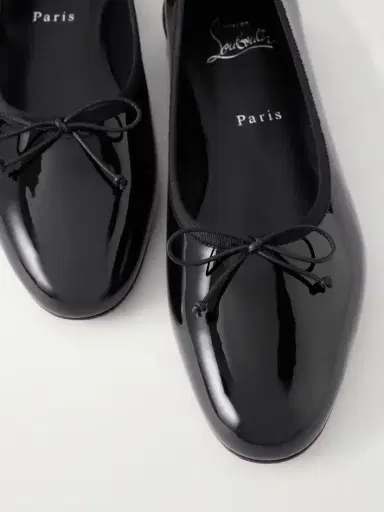 Christian Louboutin Sweetie Jane Ribbon-detailed Patent-leather Ballet Flats | Thumbnail 5 Christian Louboutin Sweetie Jane Ribbon-detailed Patent-leather Ballet Flats | Thumbnail 5