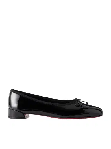 Christian Louboutin Sweetie Jane Ribbon-detailed Patent-leather Ballet Flats | Thumbnail 1 Christian Louboutin Sweetie Jane Ribbon-detailed Patent-leather Ballet Flats | Thumbnail 1