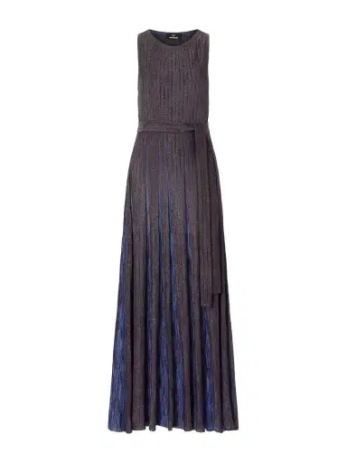 Missoni Pleated Belted Metallic Crochet-knit Maxi Dress | Thumbnail 1 Missoni Pleated Belted Metallic Crochet-knit Maxi Dress | Thumbnail 1