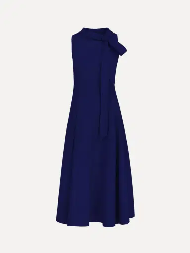 Oscar de la Renta Bow-Detailed Wool Dress | Thumbnail 3 Oscar de la Renta Bow-Detailed Wool Dress | Thumbnail 3