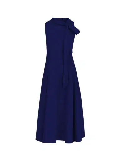 Oscar de la Renta Bow-Detailed Wool Dress | Thumbnail 1 Oscar de la Renta Bow-Detailed Wool Dress | Thumbnail 1