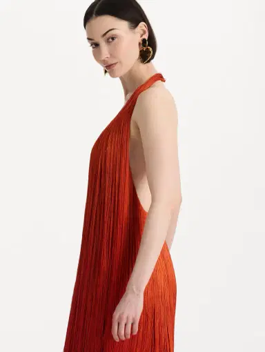 Oscar de la Renta Ombré Fringe Gown | Thumbnail 5 Oscar de la Renta Ombré Fringe Gown | Thumbnail 5