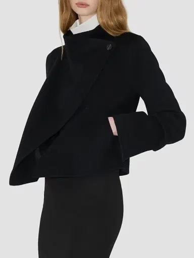 Soia & Kyo Women's Bree Double-Face Wool-Nylon Wrap Jacket - Black - Size Small | Thumbnail 7 Soia & Kyo Women's Bree Double-Face Wool-Nylon Wrap Jacket - Black - Size Small | Thumbnail 7