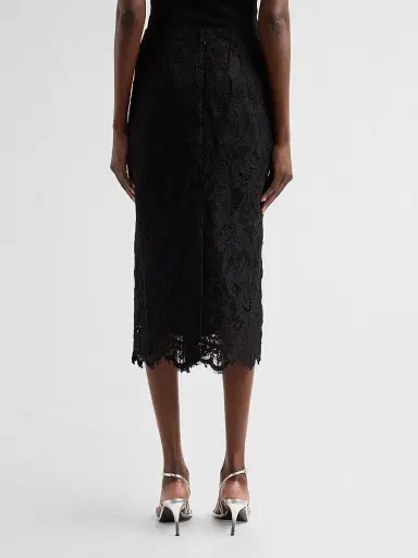 Kobi Halperin Women's Simone Corded Lace Midi Skirt | Thumbnail 3 Kobi Halperin Women's Simone Corded Lace Midi Skirt | Thumbnail 3