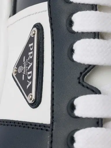 Prada Men's Leather Sneakers - Blue White | Thumbnail 5 Prada Men's Leather Sneakers - Blue White | Thumbnail 5