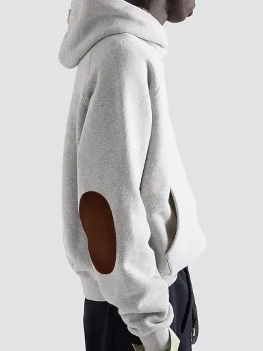 Prada Men's Cotton Fleece Hoodie - Grey | Thumbnail 4 Prada Men's Cotton Fleece Hoodie - Grey | Thumbnail 4