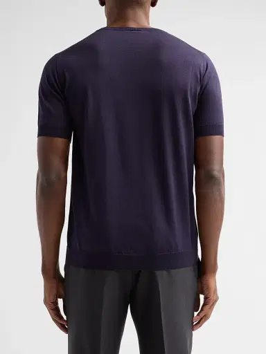 Giorgio Armani Men's Silk-Cotton Crewneck T-Shirt - Mosto - Size 48 | Thumbnail 3 Giorgio Armani Men's Silk-Cotton Crewneck T-Shirt - Mosto - Size 48 | Thumbnail 3
