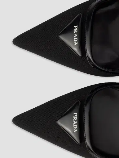 Prada Women's Fabric Slingback Pumps | Thumbnail 5 Prada Women's Fabric Slingback Pumps | Thumbnail 5