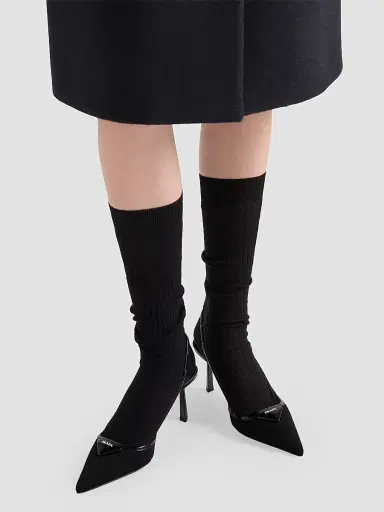 Prada Women's Fabric Slingback Pumps | Thumbnail 6 Prada Women's Fabric Slingback Pumps | Thumbnail 6