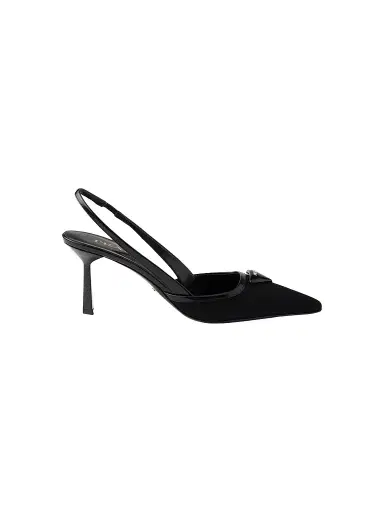 Prada Women's Fabric Slingback Pumps | Thumbnail 1 Prada Women's Fabric Slingback Pumps | Thumbnail 1