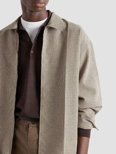 Prada Men's Wool Shirt - Beige Khaki - Size Medium | Thumbnail 5 Prada Men's Wool Shirt - Beige Khaki - Size Medium | Thumbnail 5