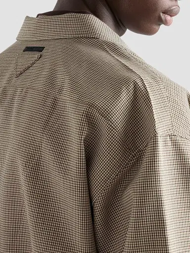 Prada Men's Wool Shirt - Beige Khaki - Size Medium | Thumbnail 6 Prada Men's Wool Shirt - Beige Khaki - Size Medium | Thumbnail 6