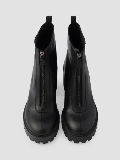 Prada Women's Leather Ankle Boots with Zipper | Thumbnail 4 Prada Women's Leather Ankle Boots with Zipper | Thumbnail 4