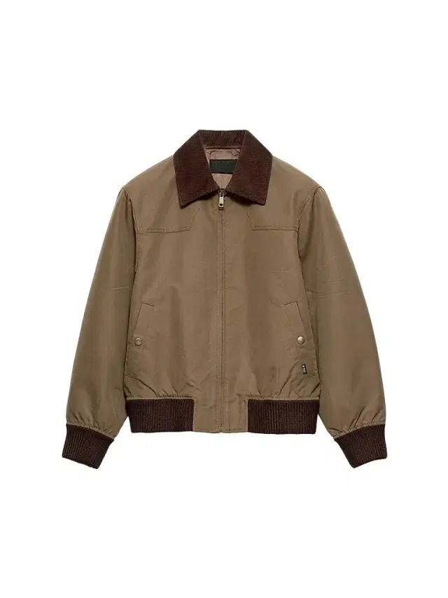 Men's Denim Blouson Jacket - Brown Men's Denim Blouson Jacket - Brown