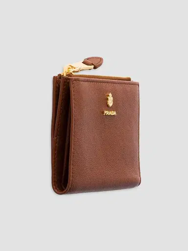 Prada Women's Leather Wallet - Brown | Thumbnail 4 Prada Women's Leather Wallet - Brown | Thumbnail 4