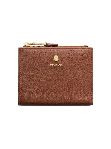 Prada Women's Leather Wallet - Brown | Thumbnail 1 Prada Women's Leather Wallet - Brown | Thumbnail 1