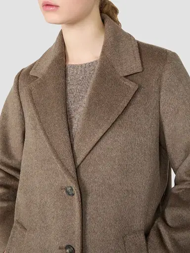 Weekend Max Mara Women's Wool and Alpaca Teddy Coat - Marron Glace | Thumbnail 5 Weekend Max Mara Women's Wool and Alpaca Teddy Coat - Marron Glace | Thumbnail 5