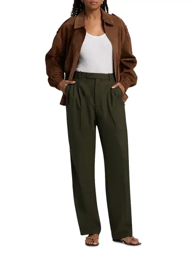 Arma Women's Halti Suede Bomber Jacket - Saddle | Thumbnail 2 Arma Women's Halti Suede Bomber Jacket - Saddle | Thumbnail 2