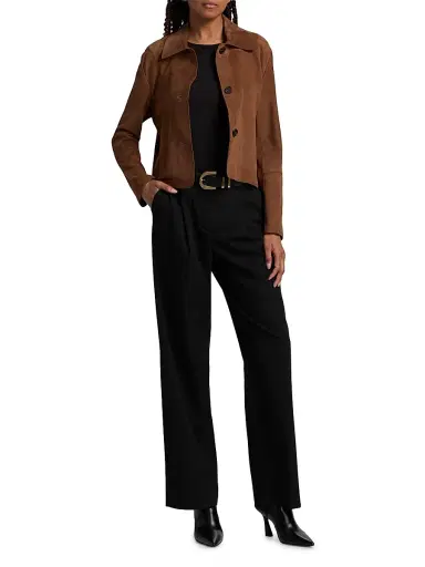 Arma Women's Emy Suede Jacket - Saddle | Thumbnail 2 Arma Women's Emy Suede Jacket - Saddle | Thumbnail 2