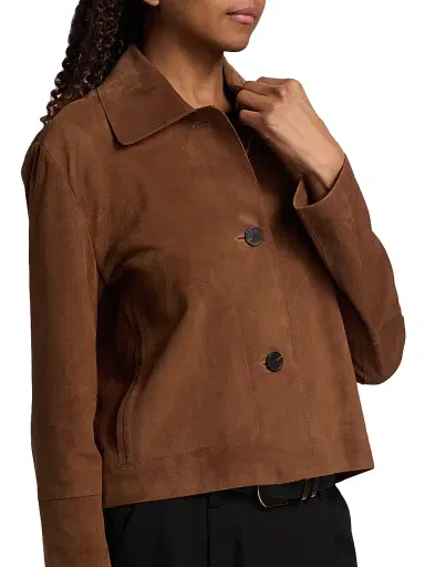 Arma Women's Emy Suede Jacket - Saddle | Thumbnail 6 Arma Women's Emy Suede Jacket - Saddle | Thumbnail 6