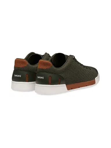 SWIMS Men's Breeze Tennis Knit Low-Top Sneakers - Forest Night | Thumbnail 3 SWIMS Men's Breeze Tennis Knit Low-Top Sneakers - Forest Night | Thumbnail 3