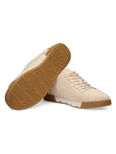 SWIMS Men's Breeze Tennis Knit Low-Top Sneakers - Warm Sand | Thumbnail 5 SWIMS Men's Breeze Tennis Knit Low-Top Sneakers - Warm Sand | Thumbnail 5