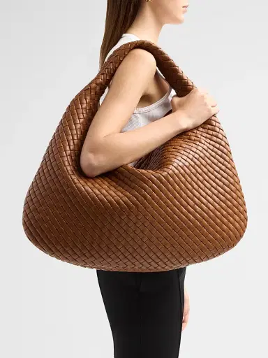 Bottega Veneta Women's Veneta Maxi Intrecciato-Leather Hobo Bag | Thumbnail 2 Bottega Veneta Women's Veneta Maxi Intrecciato-Leather Hobo Bag | Thumbnail 2