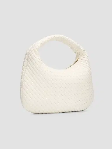 Bottega Veneta Women's Veneta Padded Intrecciato Leather Shoulder Bag - Alabaster Muse Brass | Thumbnail 2 Bottega Veneta Women's Veneta Padded Intrecciato Leather Shoulder Bag - Alabaster Muse Brass | Thumbnail 2
