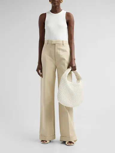 Bottega Veneta Women's Veneta Padded Intrecciato Leather Shoulder Bag - Alabaster Muse Brass | Thumbnail 5 Bottega Veneta Women's Veneta Padded Intrecciato Leather Shoulder Bag - Alabaster Muse Brass | Thumbnail 5