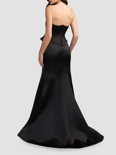 Mac Duggal Women's Satin Strapless Trumpet Gown | Thumbnail 2 Mac Duggal Women's Satin Strapless Trumpet Gown | Thumbnail 2
